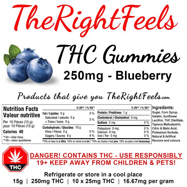 High Dose THC Gummies - 25mg each (250mg) - Image 2