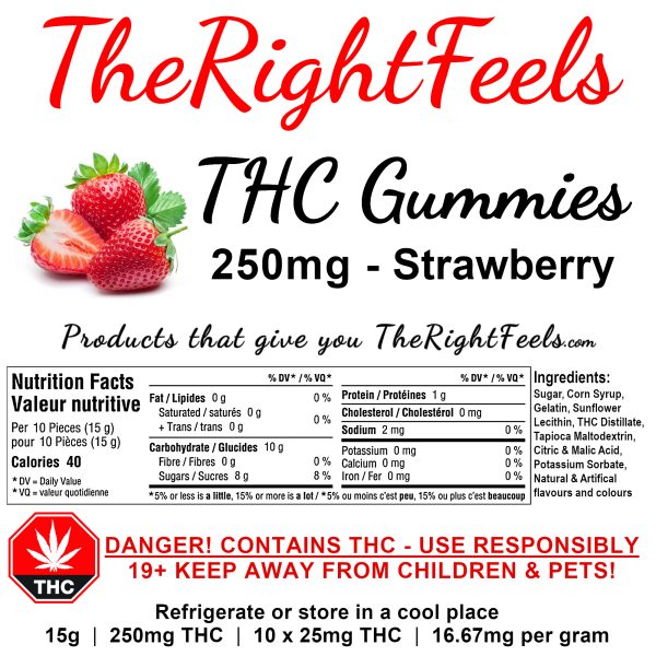 High Dose THC Gummies - 25mg each (250mg) - Image 4
